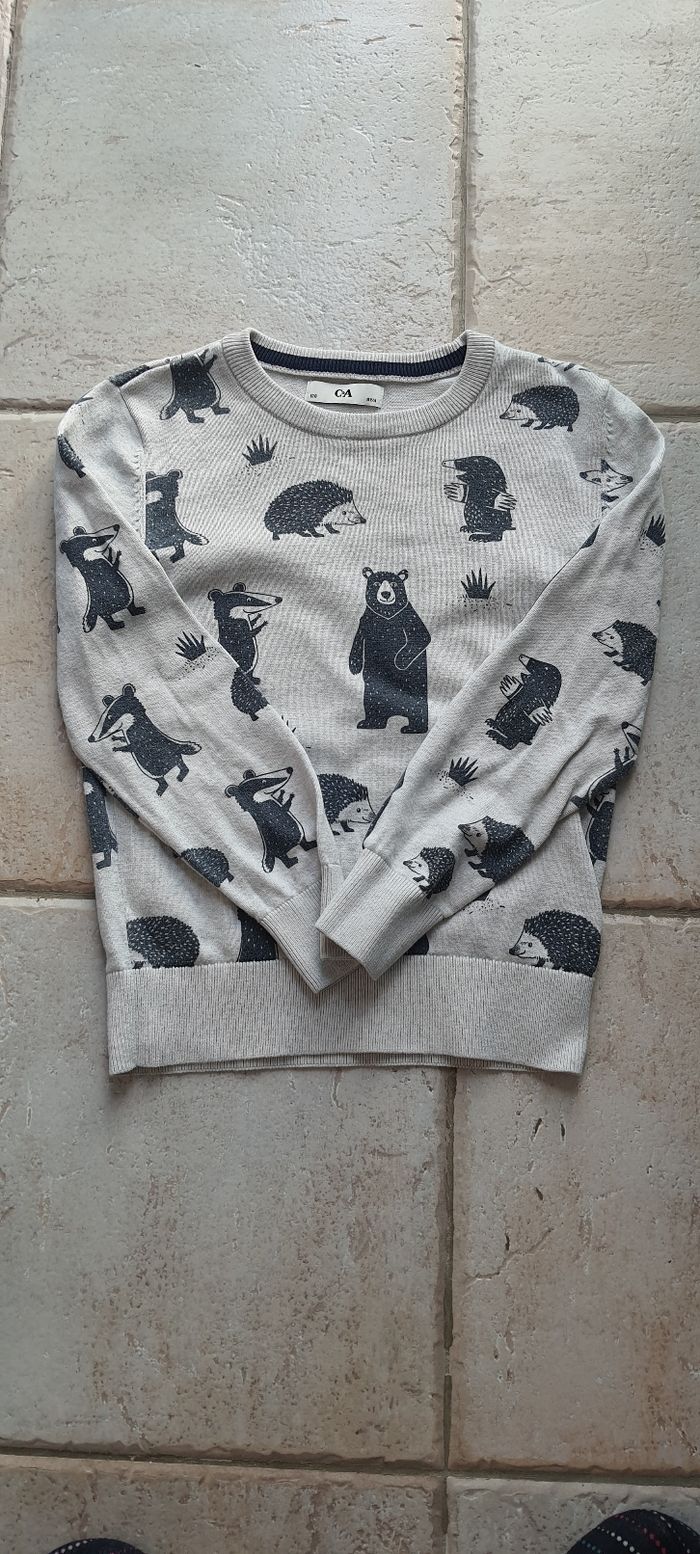 Pull animaux 8 ans