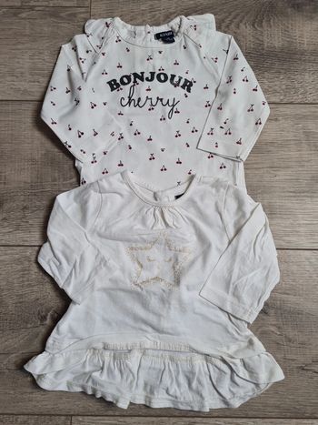2 tee shirt kiabi 3 mois