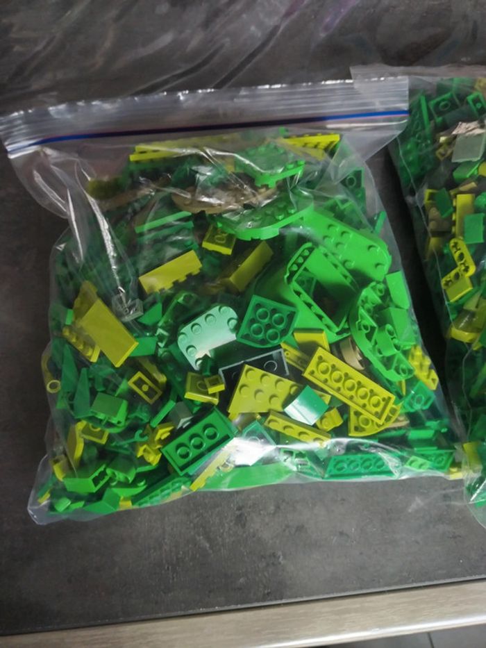 Lego vrac lot 1.7kg divers vert - photo numéro 3