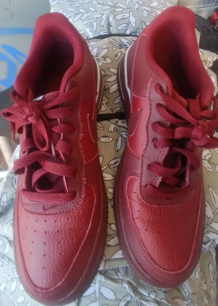 Baskets bordeaux Nike air force one - photo numéro 2