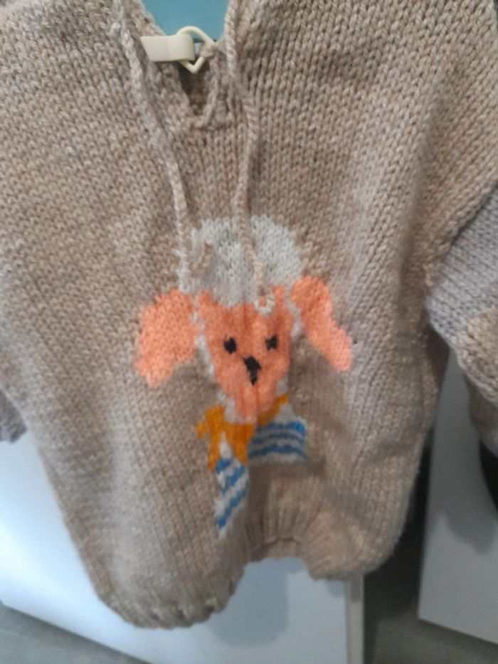 Pull en laine garçon chaud - photo numéro 3