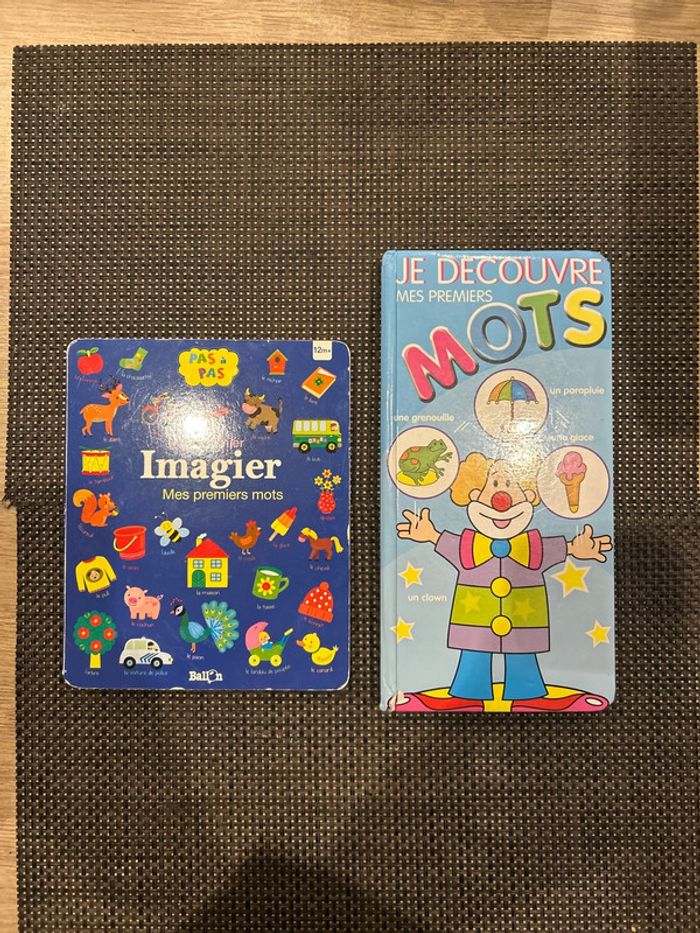 2 livres bébé mes 1ers mots