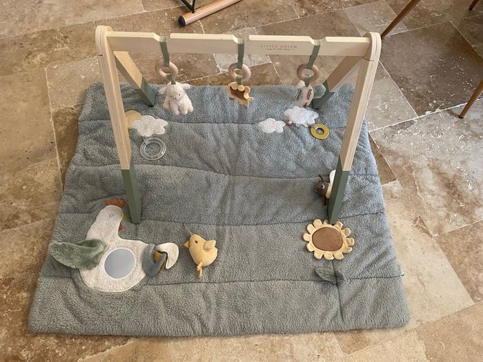 Tapis d’éveil + arche en bois Little Dutch – collection verte - photo numéro 3