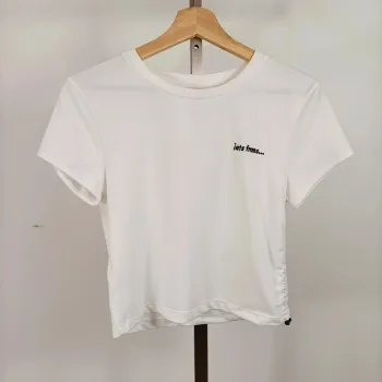 T-shirt blanc côtelé "iets frans" Taille M A706