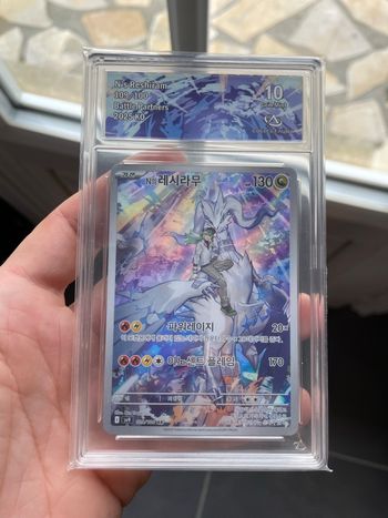 Pokémon carte gradée CA 10 Reshiram de N 