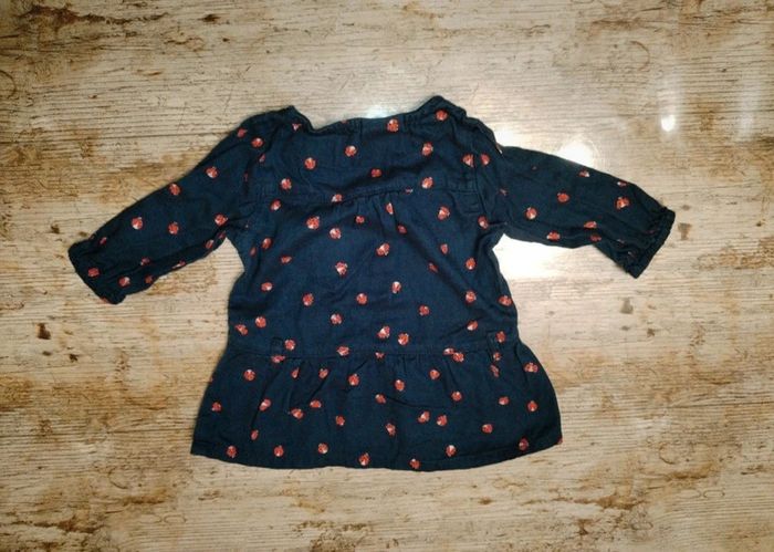 Jolie tunique blouse manches longues fille 3 mois TAO - photo numéro 4