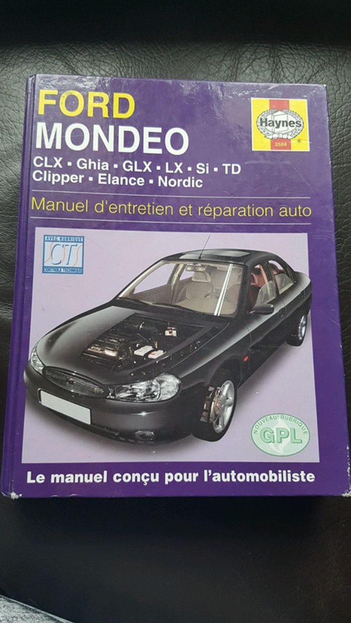 Livre manuel entretien voiture Ford Mondeo