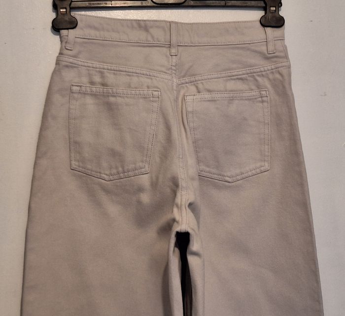 Jean blanc à jambes larges en 100 % coton - photo numéro 4