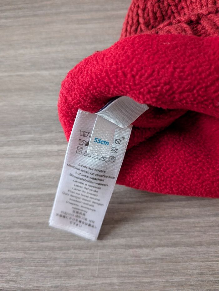 Bonnet rouge petit bateau taille 53 - photo numéro 3