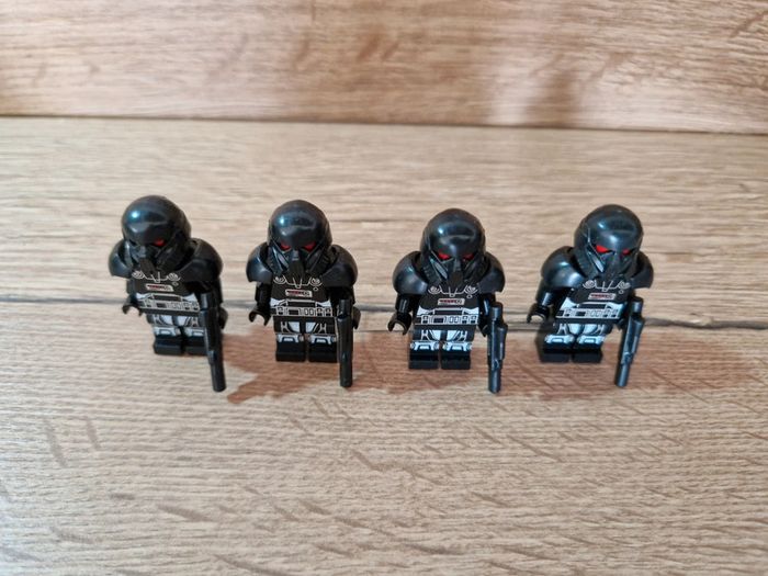 Figurines type lego 4 Dark troopers stormtroopers star wars - photo numéro 4