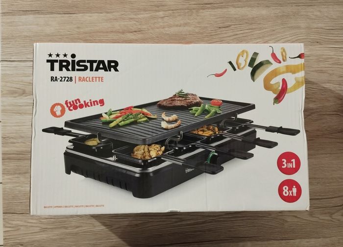 Appareil à raclette et gril TRISTAR RA-2728 8 personnes - photo numéro 2