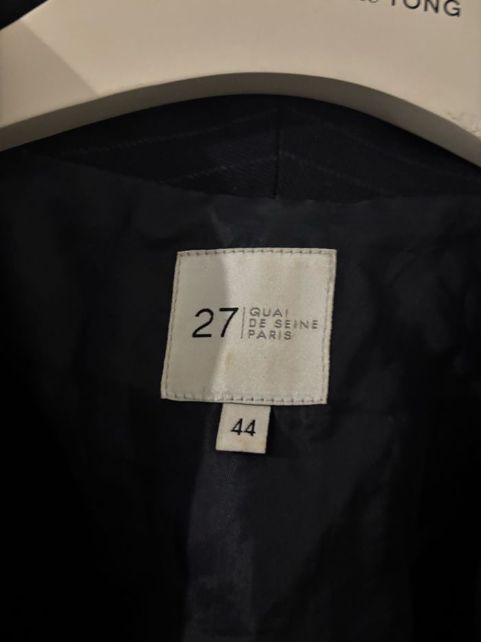 Blazer bleu marine Taille 44 27 Quai de Seine - photo numéro 3