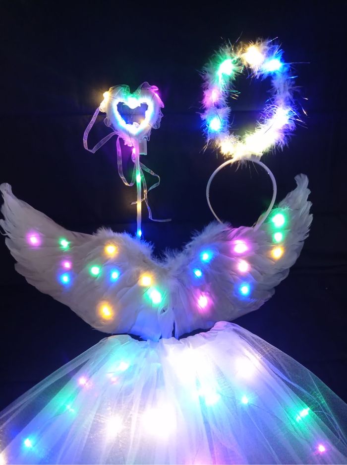 Déguisement ailes ange LED 3-6ans - photo numéro 5