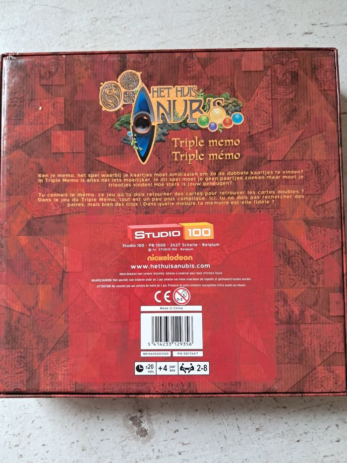Jeu de mémorisation Triple Mémo - photo numéro 2