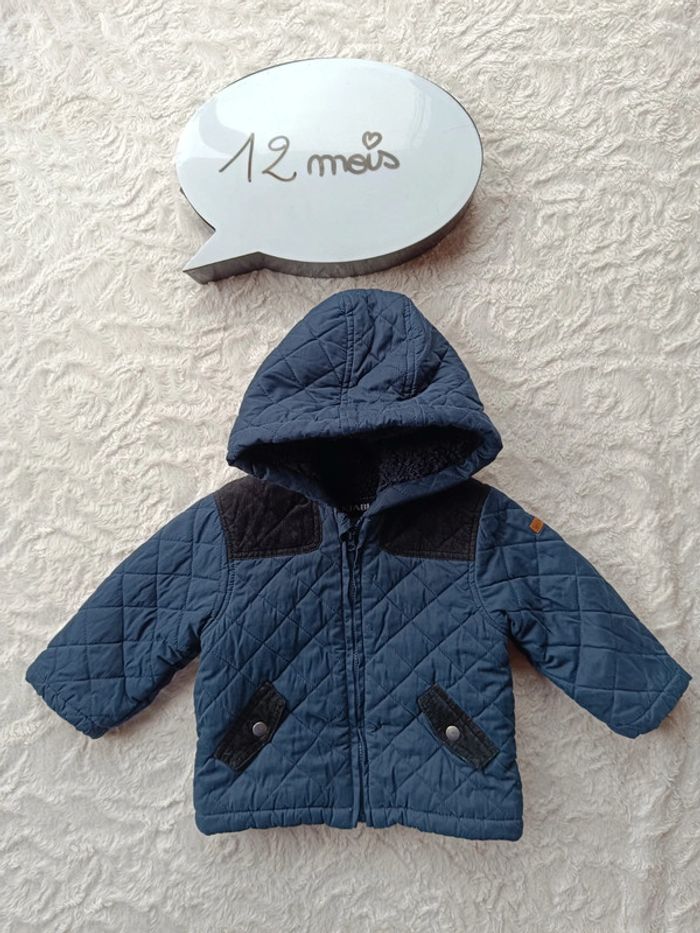 Manteau doudoune fourré avec capuche Garçon 12 mois Kiabi