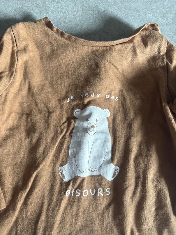 T-shirt marron - photo numéro 2