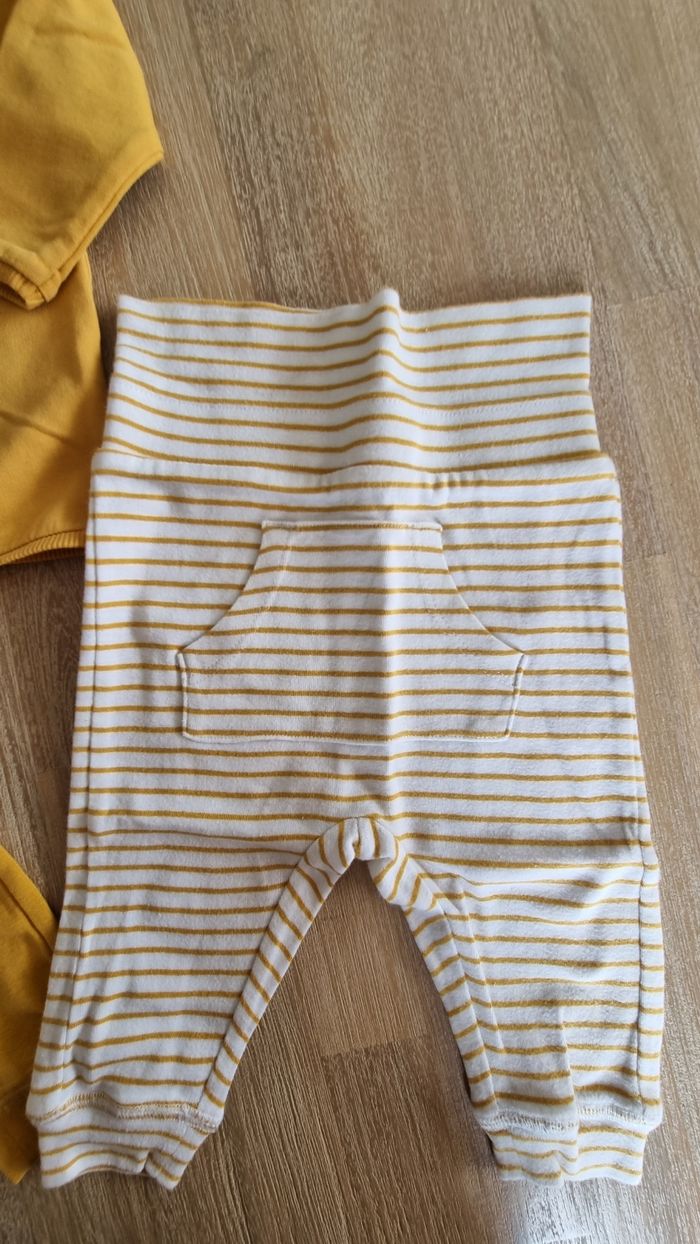 Ensemble sweat+2 pantalons La Redoute Baby 6 mois - photo numéro 3