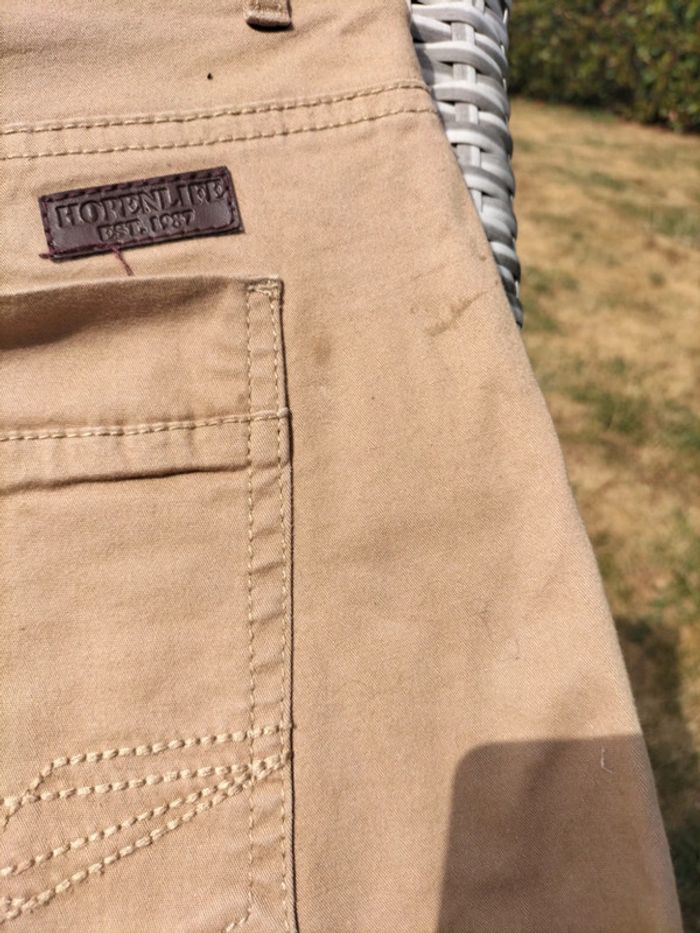 Pantalon toile beige taille 44 - photo numéro 5