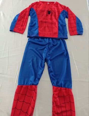 Deguisement spiderman bleu et rouge 5-6ans