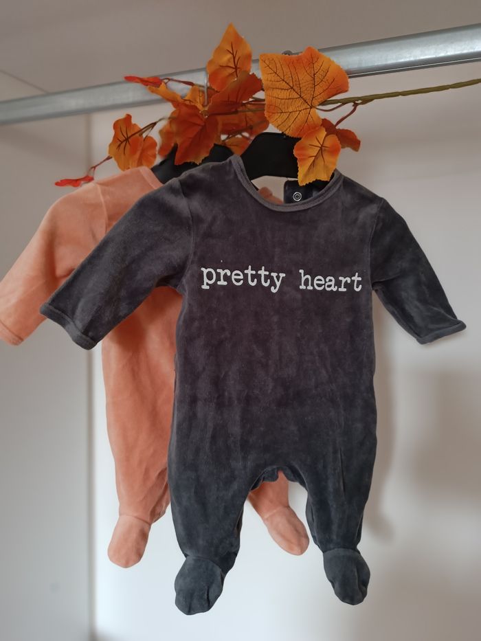 Lot de 2 pyjama 1mois fille