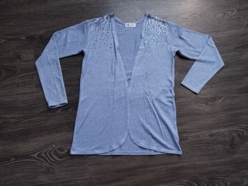 Gilet bleu paillettes 12 ans H&M