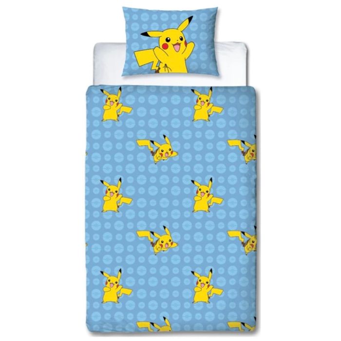 Housse de couette + Taie Pikachu - Pokémon - NEUF - photo numéro 2