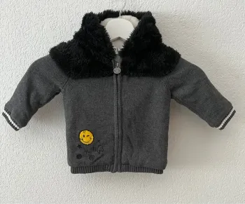 Gilet à capuche doublé chaud – Smiley Baby / Orchestra (12 mois / 74 cm)