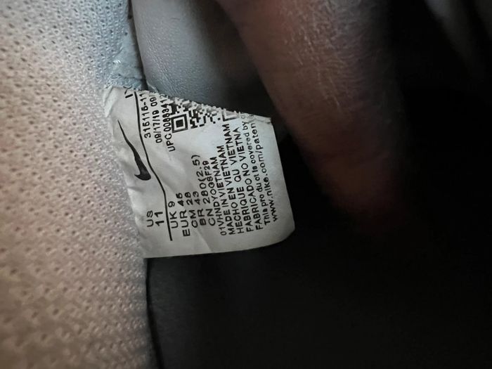 Nike air force one blanc noir 45 bon état - photo numéro 9