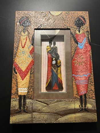 Tableau africain, très coloré