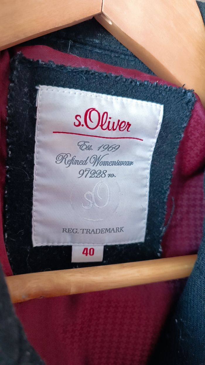 Manteau noir s.oliver femme 40 🌿 - photo numéro 3