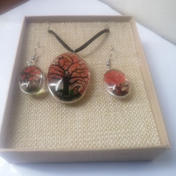 Parure boucles +collier - photo numéro 2