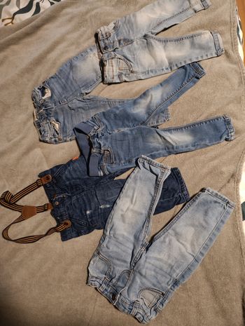 Lots jeans 12 mois garçon 