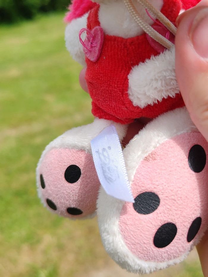 Peluche a accrocher Diddl - coeur rouge - photo numéro 7