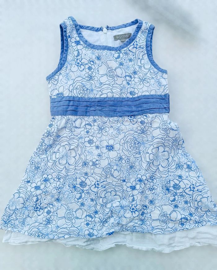 🔸Robe Sans Manches Bleu - In Extenso 3 Ans🔸 - photo numéro 2