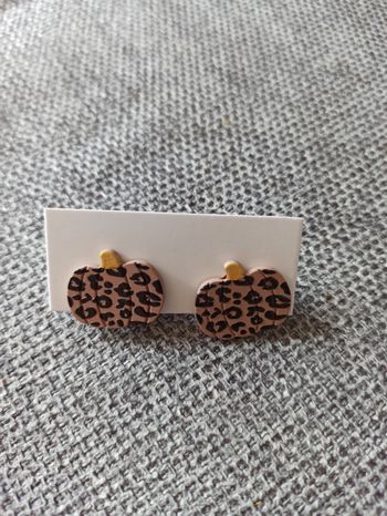 Boucles d'oreilles léopard Halloween