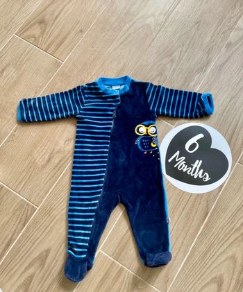 Pyjama velour 1 piece 6 mois absorba