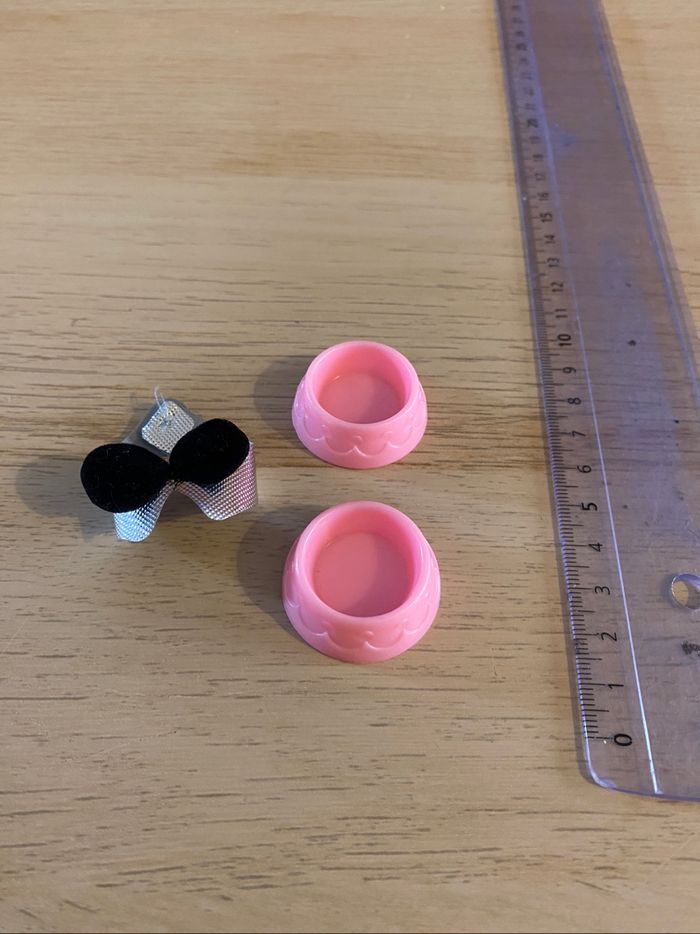 Barbie poupée Mattel chien 1984 gamelles poodle dog