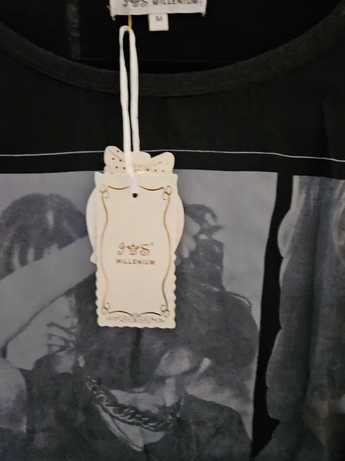 T-shirt noir T.M - photo numéro 4