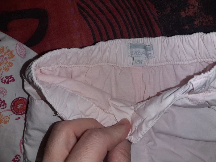 Débardeur/tunique +pantalon rose 12mois - photo numéro 2