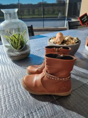Bottines cuir, taille 25
