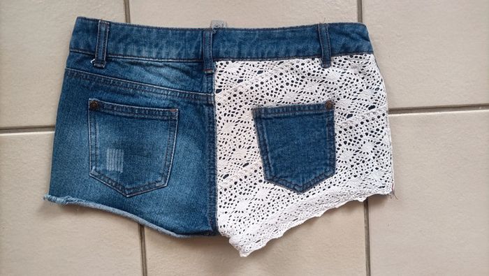 Short en jeans et dentelle taille 36 Denim Co - photo numéro 2
