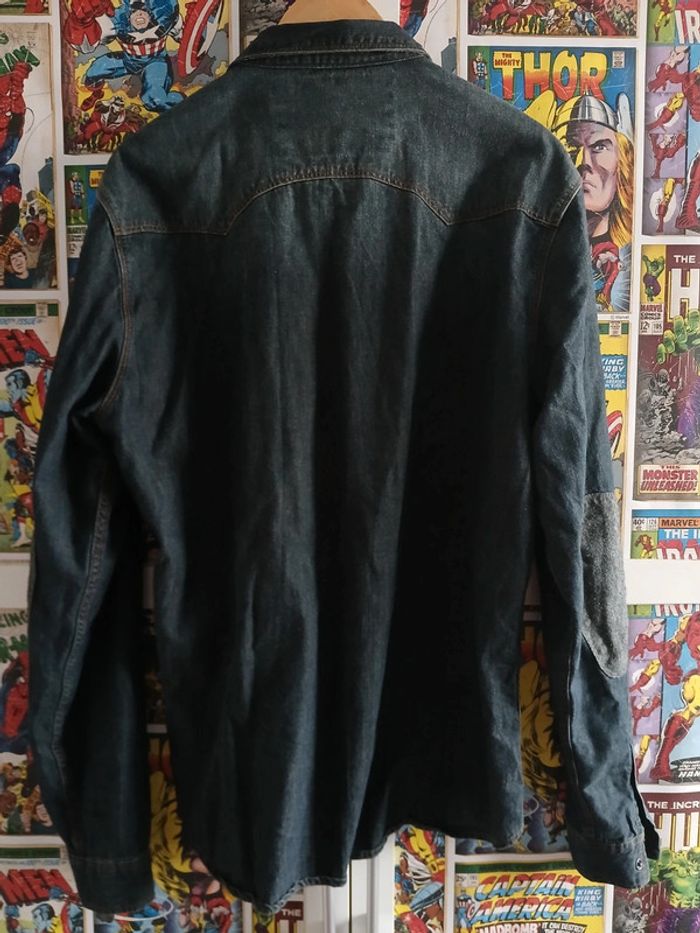 Chemise jeans firetrap homme taille XL - photo numéro 2