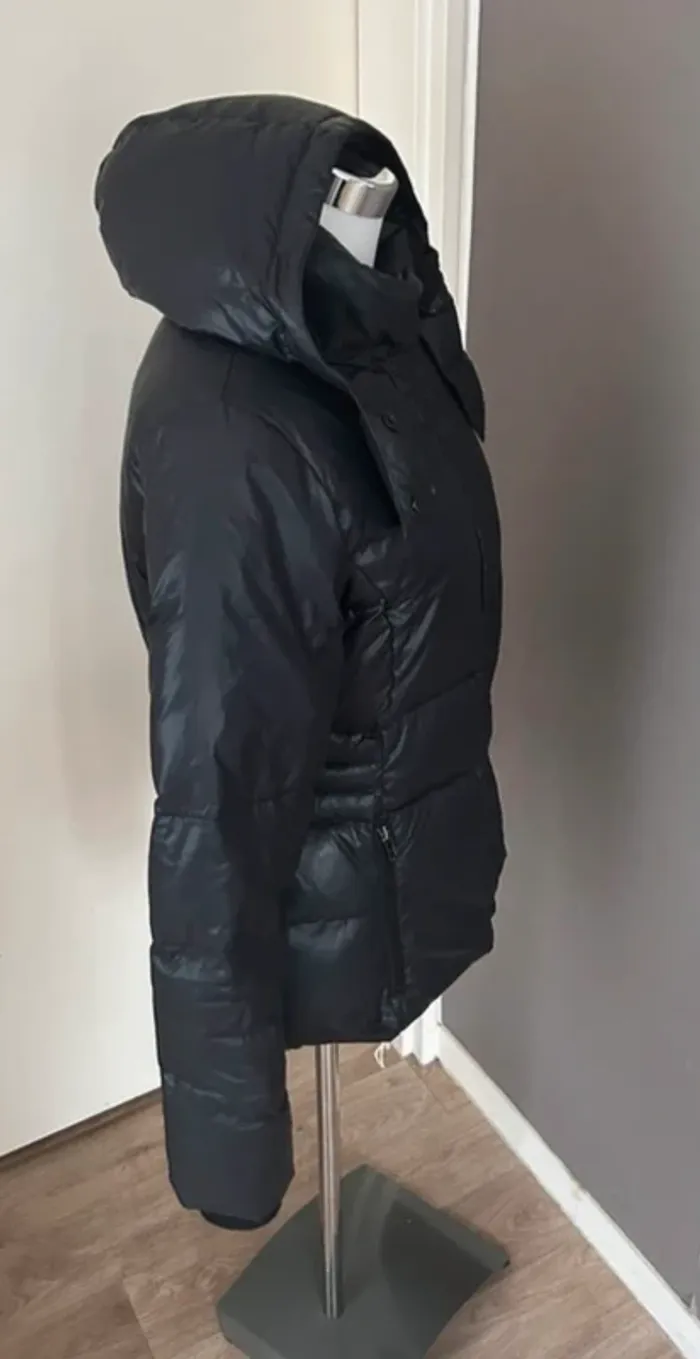 Comptoir des cotonniers, doudoune noire, en plume d’oie modèle fakir, femme, taille 38 - photo numéro 6