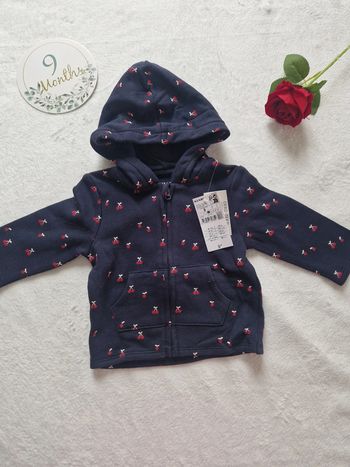 Veste zippée cerises neuve avec étiquette