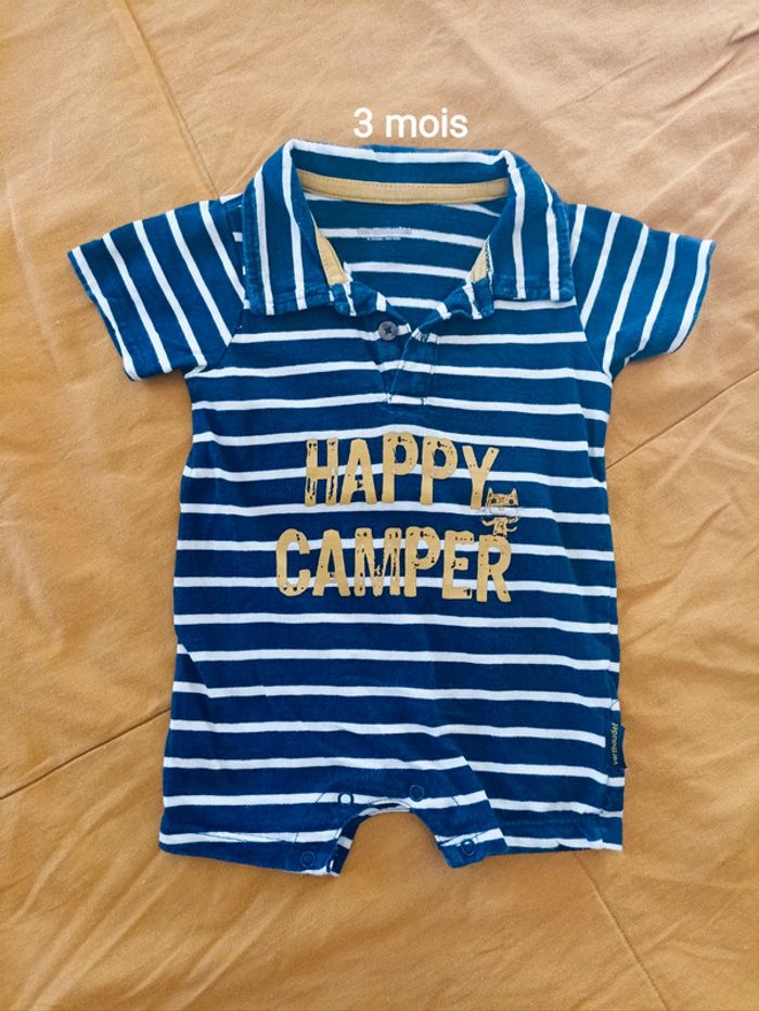 Grenouillère bébé garçon 3 mois - été