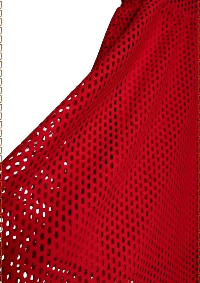 Robe rouge résille Sandro Paris Taille 38 - photo numéro 6
