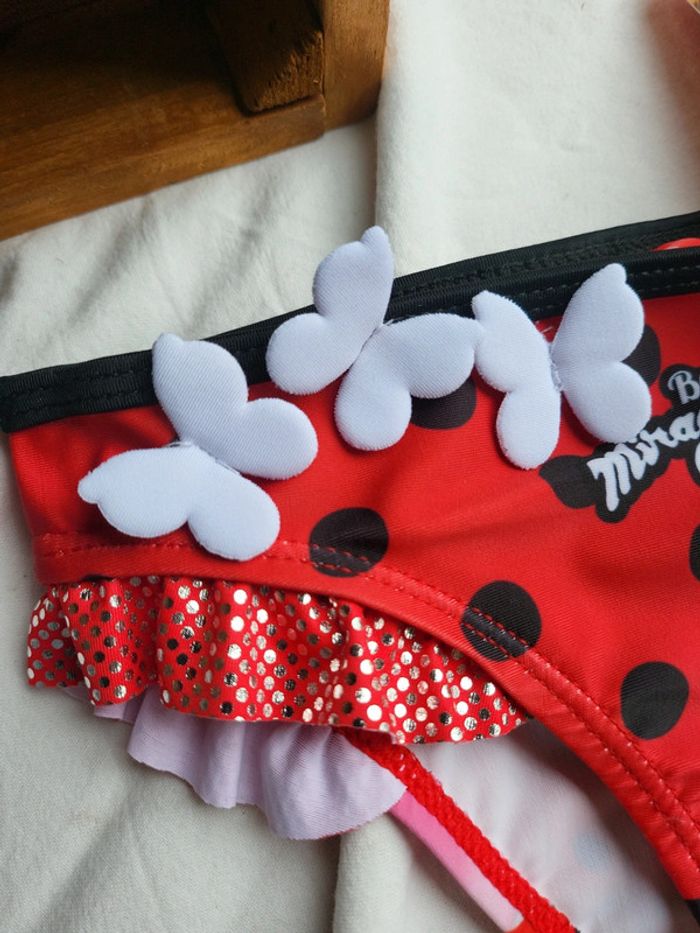 Culotte maillot de bain miraculous ladybug brillant 4 ans - photo numéro 2