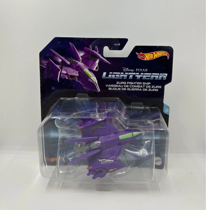Disney/ Hotwheels Collector Buzz Lightyear Modèle: Zurg Fighter Ship (Neuf sous Blister) - photo numéro 2