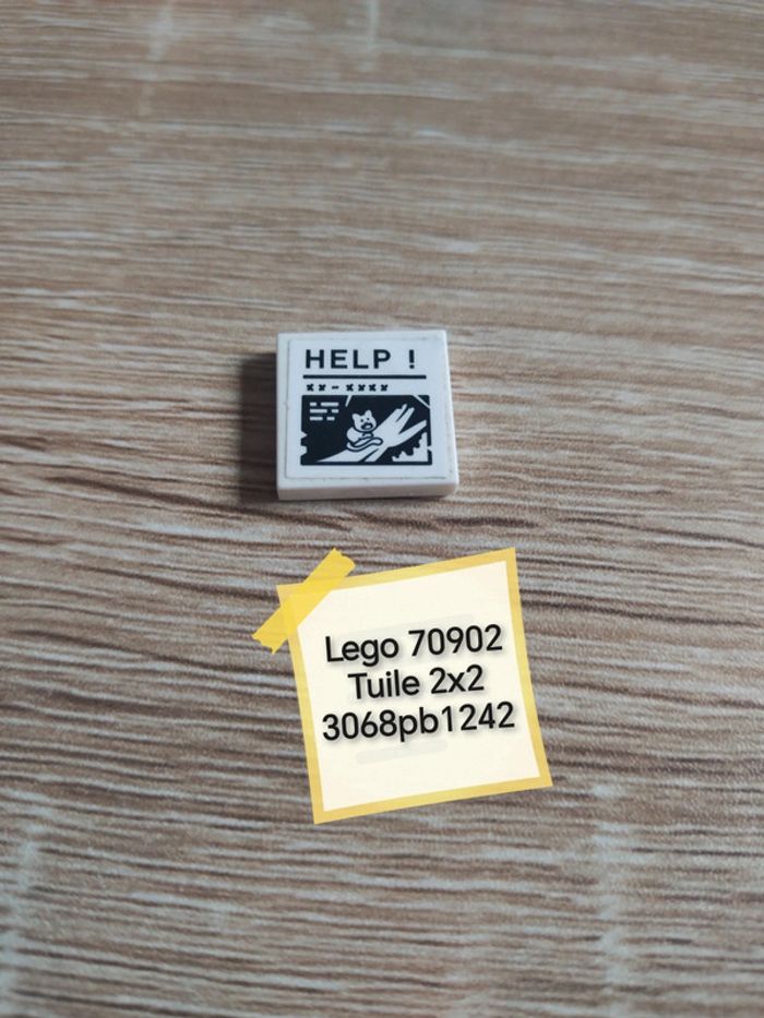 Lego 70902 tuile 2x2 ref 3068pb1242
