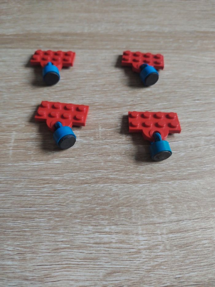 Lego train lot 4 aimants coupling - photo numéro 2